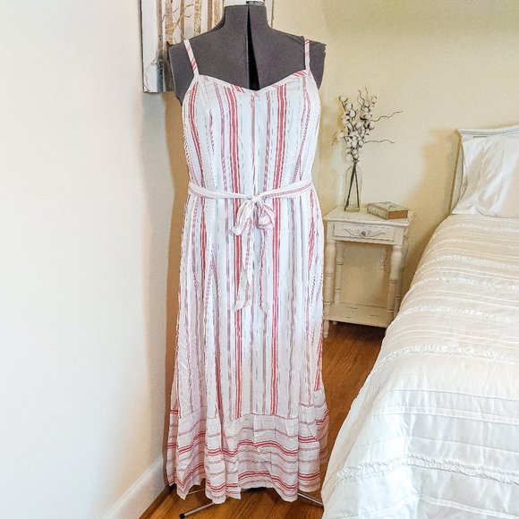 torrid Dresses & Skirts - ~*NWT Torrid Coral & White Stripe Dress - Size 1*~